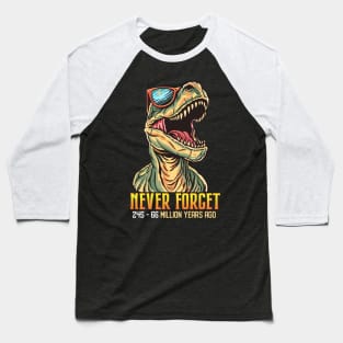 Funny T-Rex Dinosaur Gifts Men Women Kids Funny Dinosaur Baseball T-Shirt